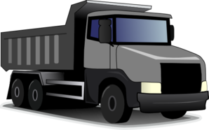 Gray Truck Revised Clip Art