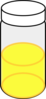 Sample Vial 20ml Yellow Clip Art
