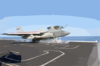 An Ea-6b Launches From One Of Four Steam Powered Catapults On The Ship S Flight Deck Clip Art