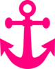Hot Pink Anchor Clip Art