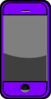 Purple Smartphone Clip Art