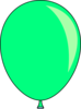 New Green Balloon Clip Art