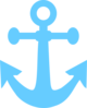 Turquoise Anchor Picture Clip Art