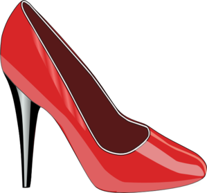 Red High Heeled Shoe Clip Art