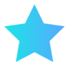 White Blue Star Clip Art