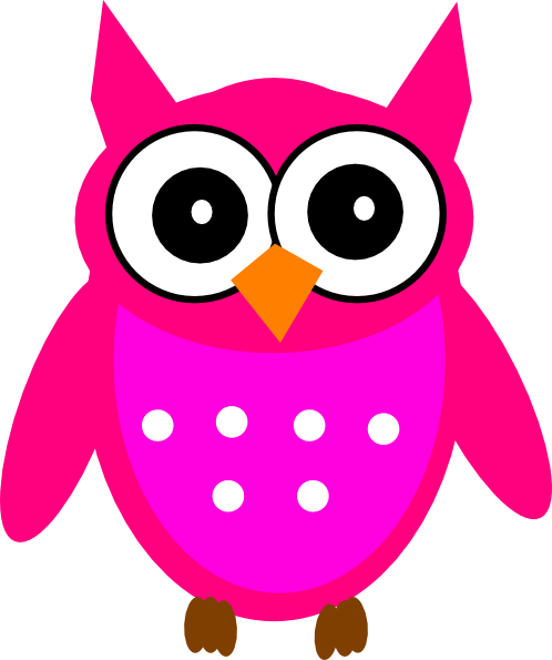 pink owl clip art free - photo #7