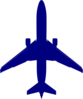 Blue Plane Clip Art