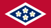 Arkansas Flag Based On State Flower Clip Art