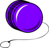 Purple Cartoon Yoyo Clip Art