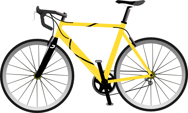yellow bike clipart - photo #2