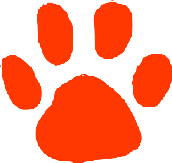 clip art of tiger paw prints - photo #18