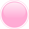 Glossy Pink Circle Button Clip Art