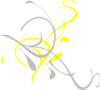 Yellow Gray Branches Clip Art