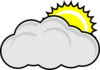 Partly Cloudy With Sun Clip Art