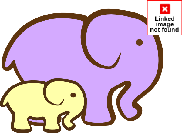 free mom and baby elephant clipart - photo #30