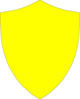 Yellow Inset Shield Clip Art