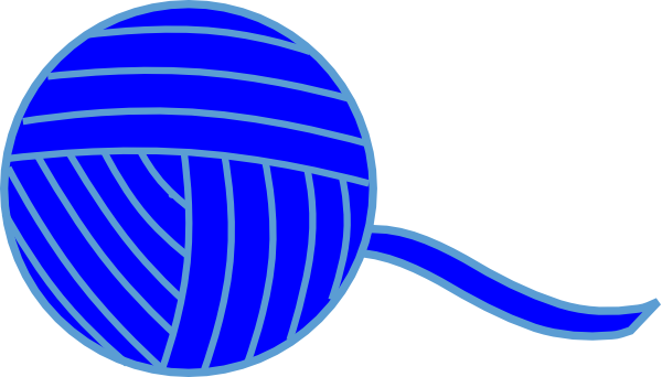 Blue Ball Of Yarn Clip Art at  - vector clip art online, royalty  free & public domain