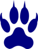 License Paw Print Clip Art