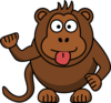 Cheeky Monkey Clip Art