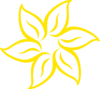 Yellowish Flower Clip Art