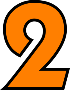 Number Two Clip Art