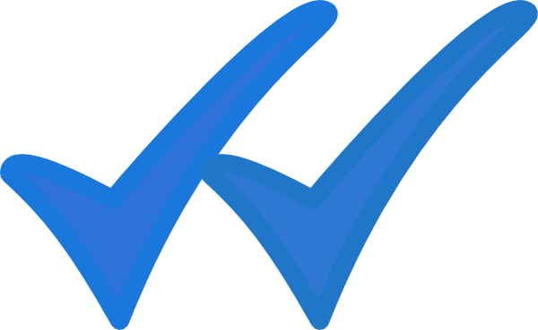 File:Blue double ticks.svg - Wikimedia Commons