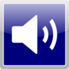 Blue Audio Icon Clip Art