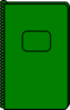 Green Notbook Clip Art