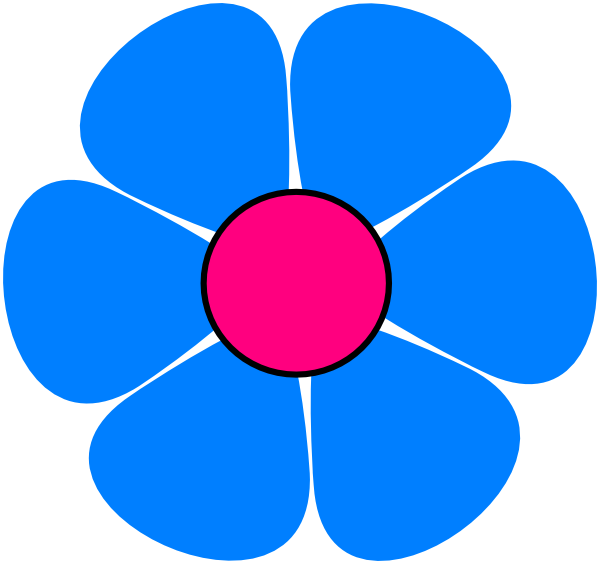 blue flower clipart - photo #23