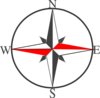 Dark Grey Compass Clip Art