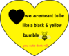 Black And Yellow Heart Clip Art