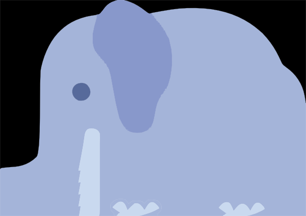 free baby blue elephant clipart - photo #32