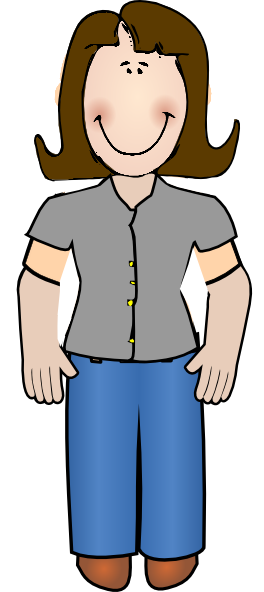 clipart girl standing - photo #14