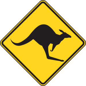 Kangaroo Sign Clip Art