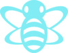 Blue Bee Clip Art