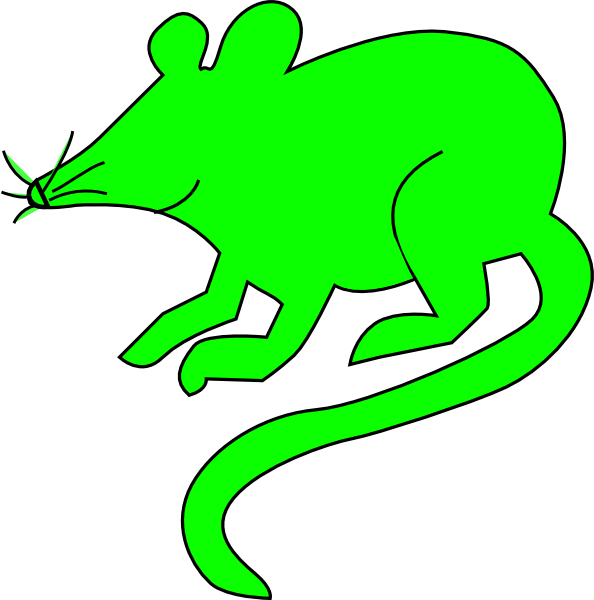 green mouse clip art - photo #12