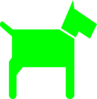 Green Dog Clip Art