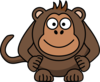 Light Brown Monkey Clip Art