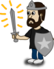 Man Sword Clip Art