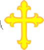 Yellow Cross Clip Art