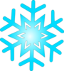 Blue Snow Flake Clip Art