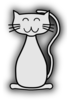  White Cat Clip Art