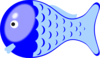 Blue Fishy Clip Art