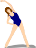 Woman Exercising  Clip Art