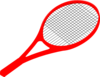 Tennis Red Clip Art