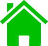 House Icon Green Clip Art