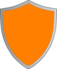 Orange Shield Clip Art