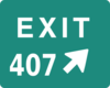 Exit 407 Clip Art