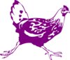 Purple Chicken Clip Art