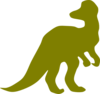 Crythosaurus Green Clip Art
